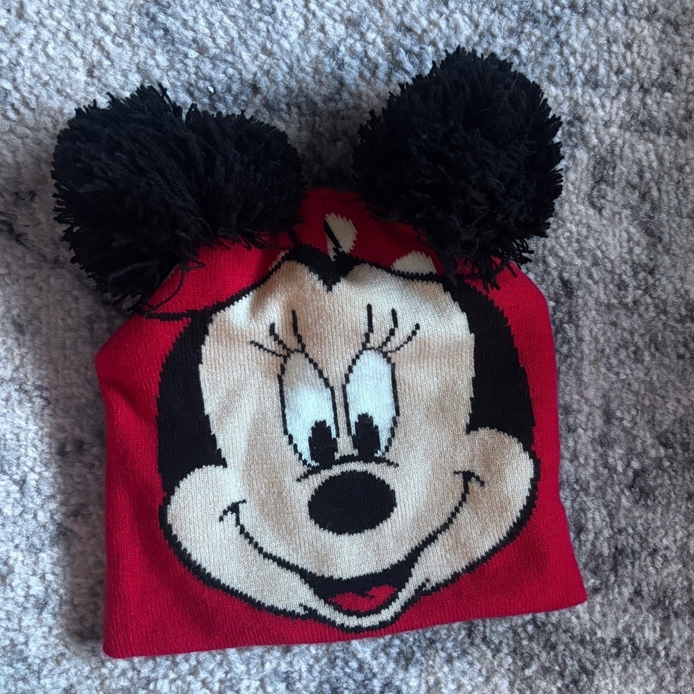Kids Minnie Pom Pom Hat From Disney world One Size